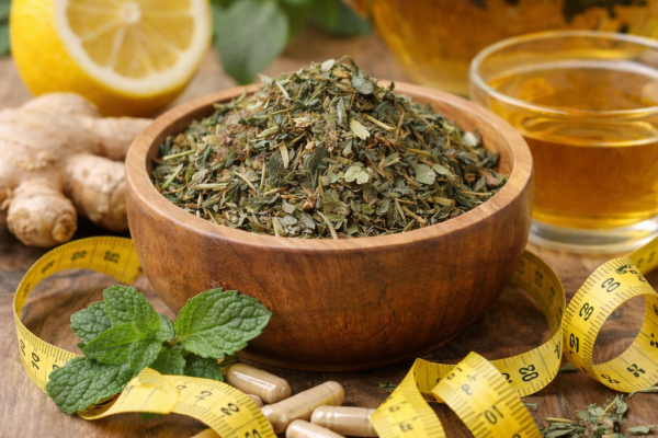 Herbal weight loss with natural herbs and healthy ingredients
